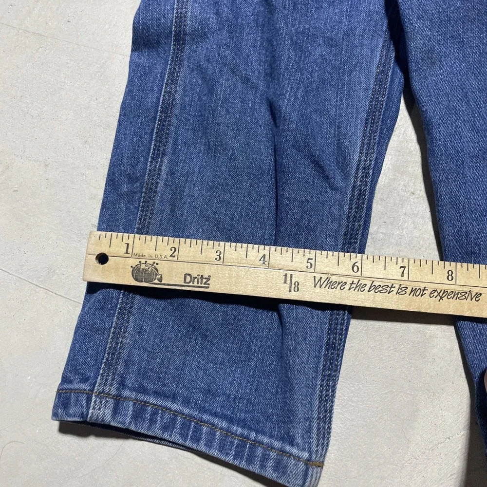 Carhartt Kids Size 2T Jean Overalls Blue Denim Adjustable Toddler Boys Unisex